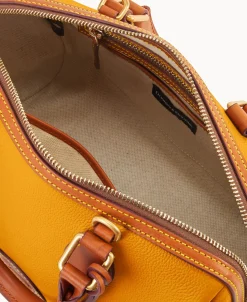 Dooney & Bourke Ready For the Getaway | Pebbled Leather^All Weather Leather 3.0 Barrel Satchel 28