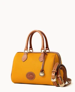 Dooney & Bourke Ready For the Getaway | Pebbled Leather^All Weather Leather 3.0 Barrel Satchel 28