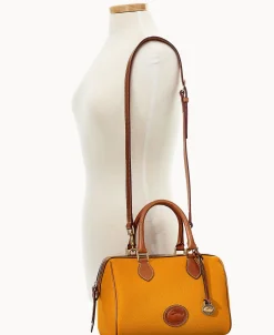 Dooney & Bourke Ready For the Getaway | Pebbled Leather^All Weather Leather 3.0 Barrel Satchel 28
