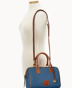 Dooney & Bourke Ready For the Getaway | Pebbled Leather^All Weather Leather 3.0 Barrel Satchel 28