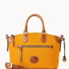 Dooney & Bourke Ready For the Getaway | Pebbled Leather^All Weather Leather 3.0 Domed Satchel 30