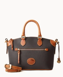 Dooney & Bourke Ready For the Getaway | Pebbled Leather^All Weather Leather 3.0 Domed Satchel 30