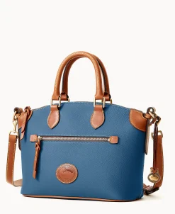 Dooney & Bourke Ready For the Getaway | Pebbled Leather^All Weather Leather 3.0 Domed Satchel 30