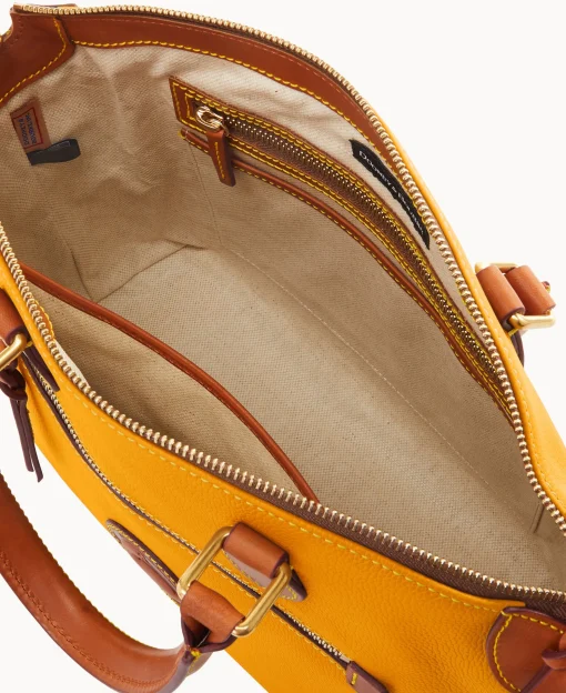 Dooney & Bourke Ready For the Getaway | Pebbled Leather^All Weather Leather 3.0 Domed Satchel 30
