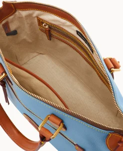 Dooney & Bourke Ready For the Getaway | Pebbled Leather^All Weather Leather 3.0 Domed Satchel 30