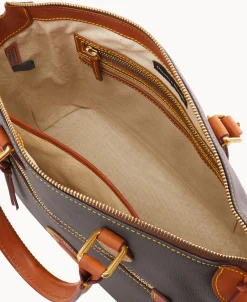 Dooney & Bourke Ready For the Getaway | Pebbled Leather^All Weather Leather 3.0 Domed Satchel 30