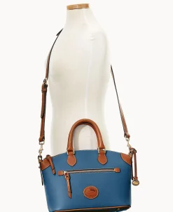 Dooney & Bourke Ready For the Getaway | Pebbled Leather^All Weather Leather 3.0 Domed Satchel 30