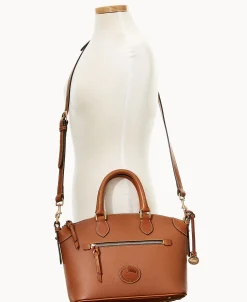 Dooney & Bourke Ready For the Getaway | Pebbled Leather^All Weather Leather 3.0 Domed Satchel 30