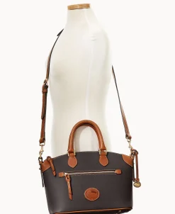 Dooney & Bourke Ready For the Getaway | Pebbled Leather^All Weather Leather 3.0 Domed Satchel 30