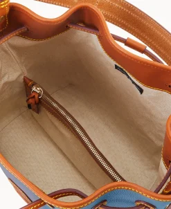 Dooney & Bourke Ready For the Getaway | Pebbled Leather^All Weather Leather 3.0 Drawstring 25