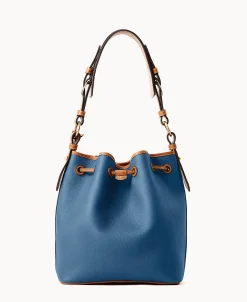 Dooney & Bourke Ready For the Getaway | Pebbled Leather^All Weather Leather 3.0 Drawstring 25