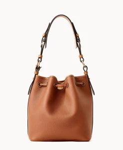 Dooney & Bourke Ready For the Getaway | Pebbled Leather^All Weather Leather 3.0 Drawstring 25