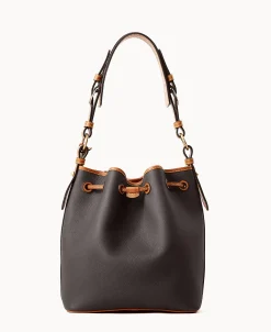 Dooney & Bourke Ready For the Getaway | Pebbled Leather^All Weather Leather 3.0 Drawstring 25