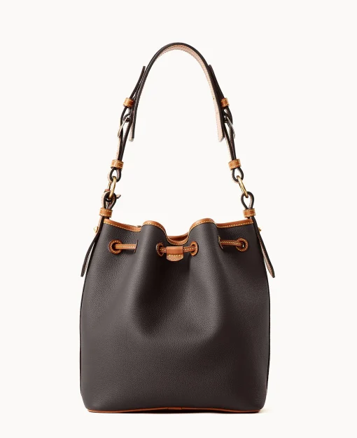 Dooney & Bourke Ready For the Getaway | Pebbled Leather^All Weather Leather 3.0 Drawstring 25
