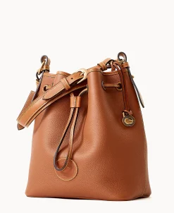 Dooney & Bourke Ready For the Getaway | Pebbled Leather^All Weather Leather 3.0 Drawstring 25