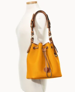 Dooney & Bourke Ready For the Getaway | Pebbled Leather^All Weather Leather 3.0 Drawstring 25