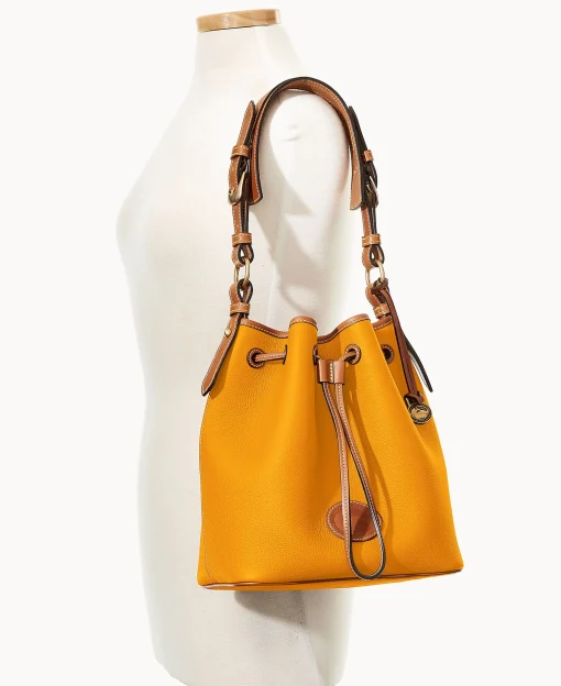 Dooney & Bourke Ready For the Getaway | Pebbled Leather^All Weather Leather 3.0 Drawstring 25