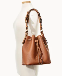 Dooney & Bourke Ready For the Getaway | Pebbled Leather^All Weather Leather 3.0 Drawstring 25