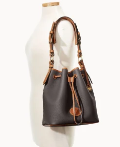 Dooney & Bourke Ready For the Getaway | Pebbled Leather^All Weather Leather 3.0 Drawstring 25