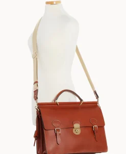 Dooney & Bourke The Alto Collection | Smooth Leather^Alto Double Gusset Buckle Brief Case