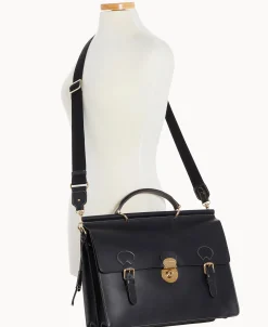 Dooney & Bourke The Alto Collection | Smooth Leather^Alto Double Gusset Buckle Brief Case