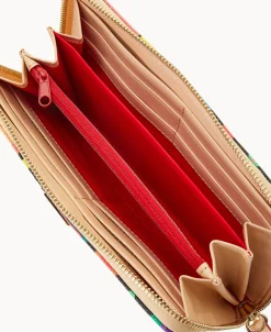 Dooney & Bourke The Art Deco Collection | Grab and Go^Art Deco Large Zip Around Wristlet