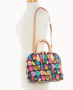 Dooney & Bourke Spring Style | Printed Fabric^Art Deco Zip Zip Satchel