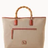 Dooney & Bourke Ready For the Getaway | Printed Fabric^Bamboo Handle Tote