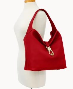 Dooney & Bourke Ready For the Getaway | Pebbled Leather^Belvedere Logo Lock Shoulder Bag