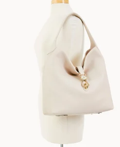Dooney & Bourke Ready For the Getaway | Pebbled Leather^Belvedere Logo Lock Shoulder Bag