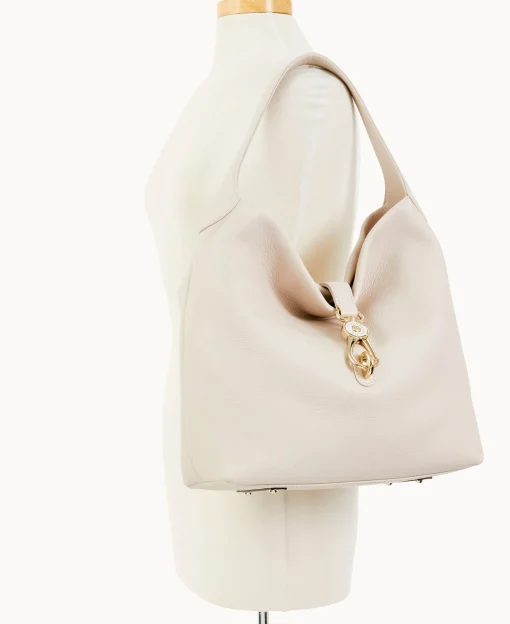 Dooney & Bourke Ready For the Getaway | Pebbled Leather^Belvedere Logo Lock Shoulder Bag