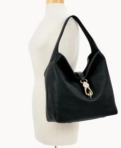 Dooney & Bourke Ready For the Getaway | Pebbled Leather^Belvedere Logo Lock Shoulder Bag