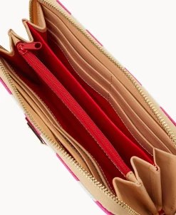 Dooney & Bourke The Chevron Collection | Grab and Go^Chevron Large Zip Around Wallet