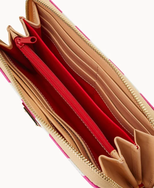 Dooney & Bourke The Chevron Collection | Grab and Go^Chevron Large Zip Around Wallet