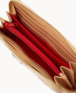 Dooney & Bourke The Chevron Collection | Grab and Go^Chevron Large Zip Around Wallet