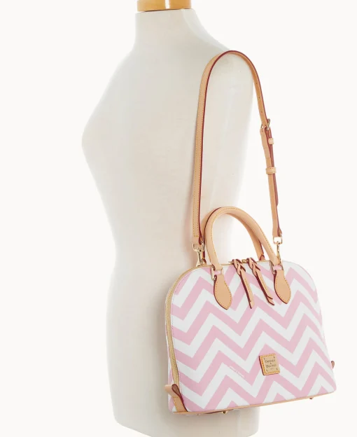 Dooney & Bourke Printed Fabric | Shoulder Bags^Chevron Zip Zip Satchel
