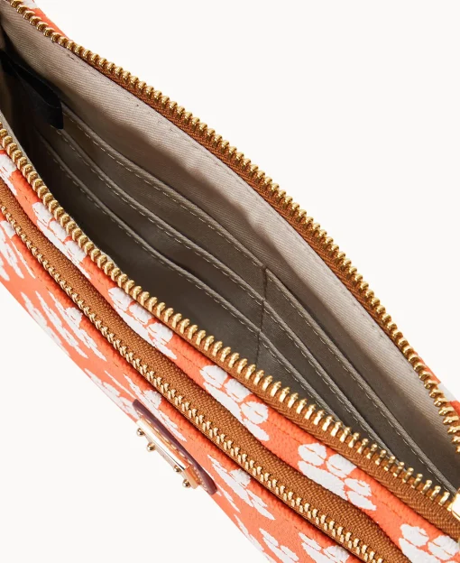 Dooney & Bourke Grab and Go | Wristlets^Collegiate Double Zip Wristlet