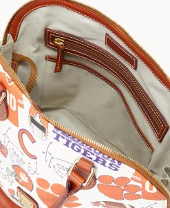 Dooney & Bourke Game Day Ready | Printed Fabric^Collegiate University Zip Zip Satchel