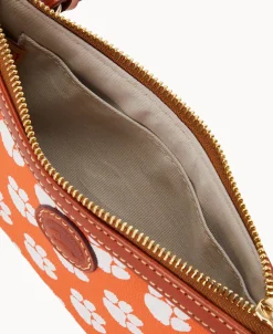 Dooney & Bourke Game Day Ready | Printed Fabric^Collegiate University Large Slim Crossbody