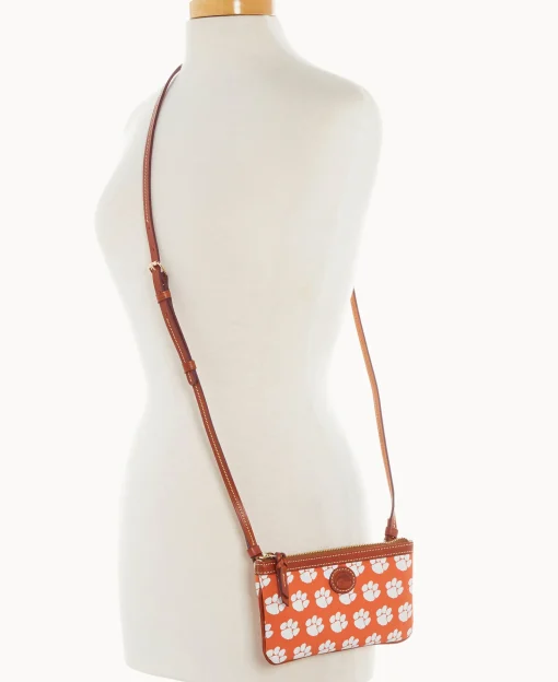 Dooney & Bourke Game Day Ready | Printed Fabric^Collegiate University Large Slim Crossbody