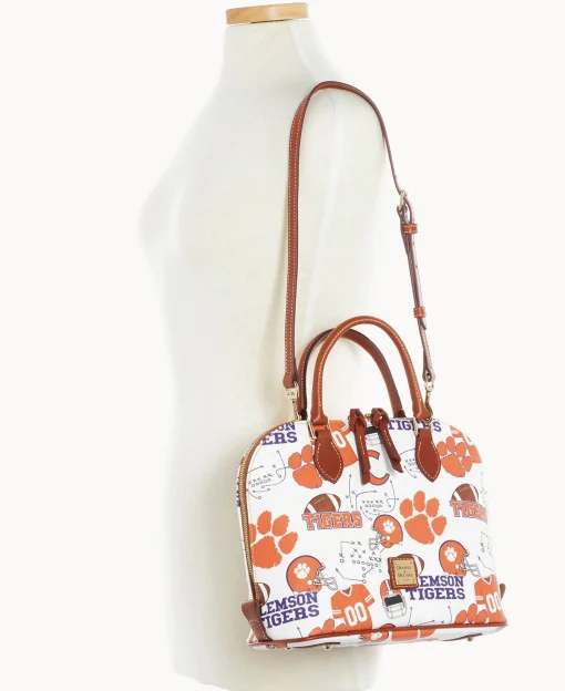 Dooney & Bourke Game Day Ready | Printed Fabric^Collegiate University Zip Zip Satchel