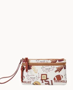 Dooney & Bourke Grab and Go | Wristlets^Collegiate Florida State Double Zip Wristlet