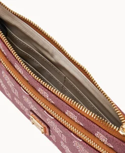 Dooney & Bourke Grab and Go | Wristlets^Collegiate Florida State Double Zip Wristlet