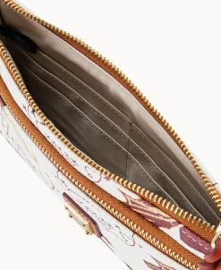 Dooney & Bourke Grab and Go | Wristlets^Collegiate Florida State Double Zip Wristlet