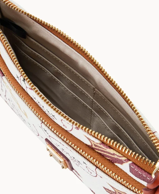 Dooney & Bourke Grab and Go | Wristlets^Collegiate Florida State Double Zip Wristlet