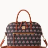 Dooney & Bourke Game Day Ready | Printed Fabric^Collegiate University Domed Zip Satchel