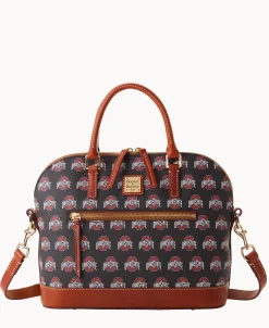 Dooney & Bourke Game Day Ready | Printed Fabric^Collegiate University Domed Zip Satchel