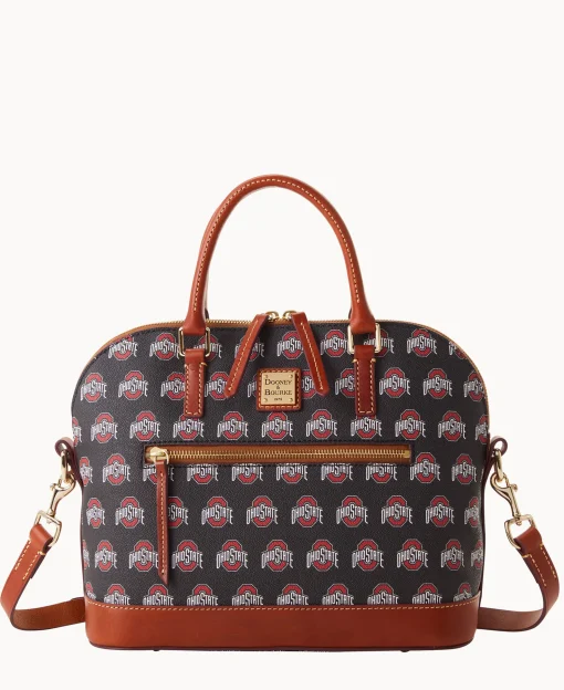 Dooney & Bourke Game Day Ready | Printed Fabric^Collegiate University Domed Zip Satchel
