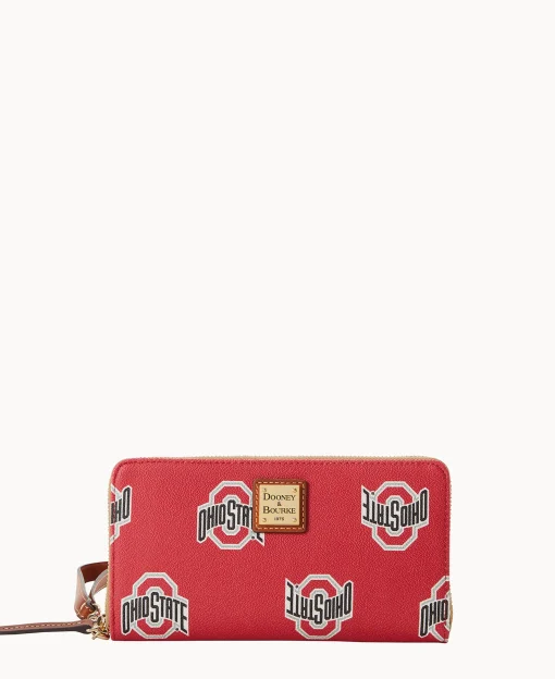 Dooney & Bourke Grab and Go | Wristlets^Collegiate University Large Zip Around Wristlet