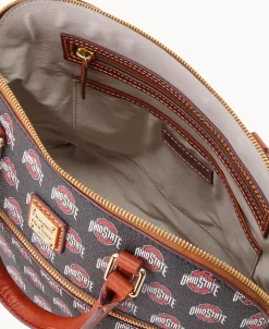 Dooney & Bourke Game Day Ready | Printed Fabric^Collegiate University Domed Zip Satchel